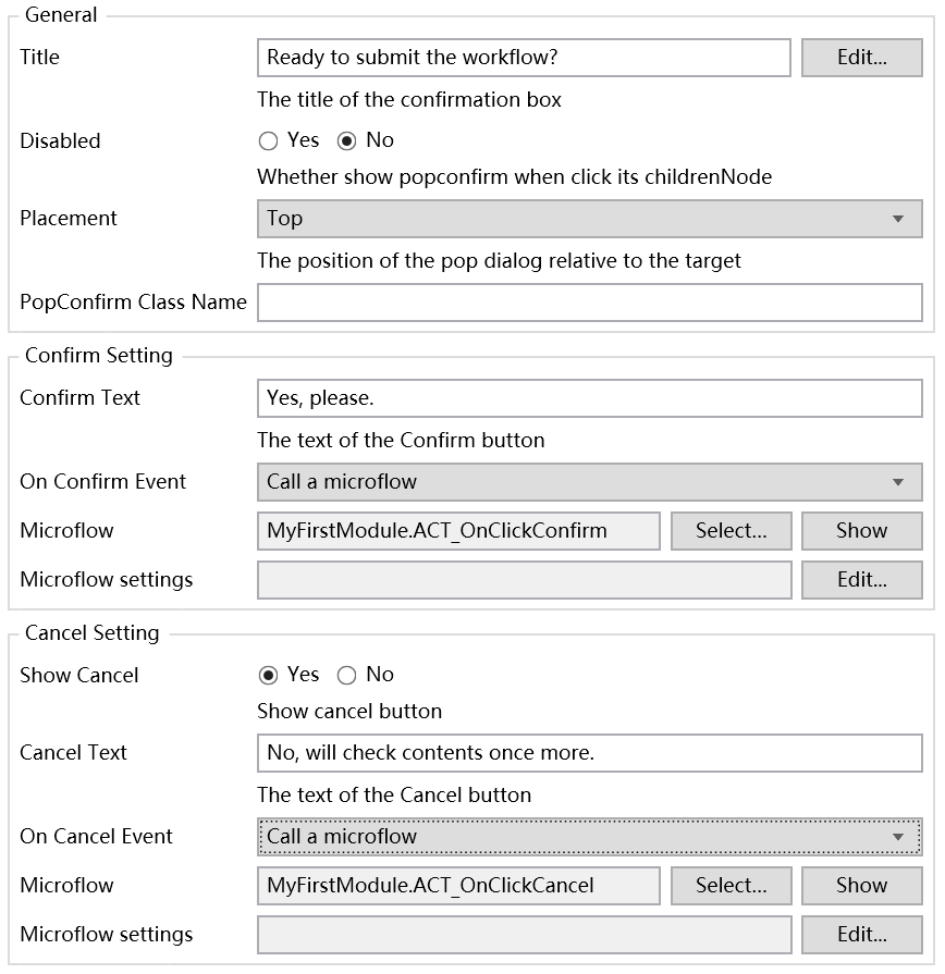 PopConfrim 组件配置示例